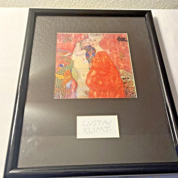 Gustav Klimt The Women Friends Matted & Framed Reprint 15" X 12" - Picture 1 of 12